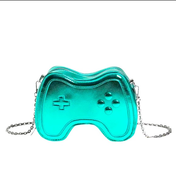 Metallic green for the gamer lovers !!! Controller bag purse very stylish - Picture 1 of 2